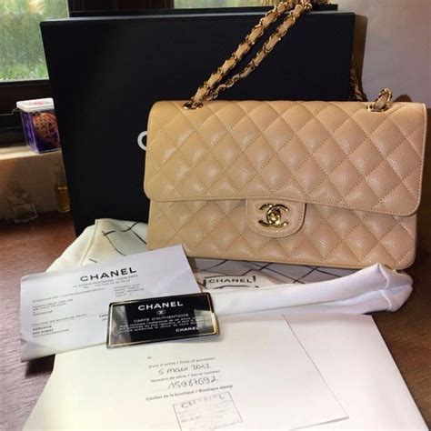 chanel beige bag replica|authentic chanel diamond bag.